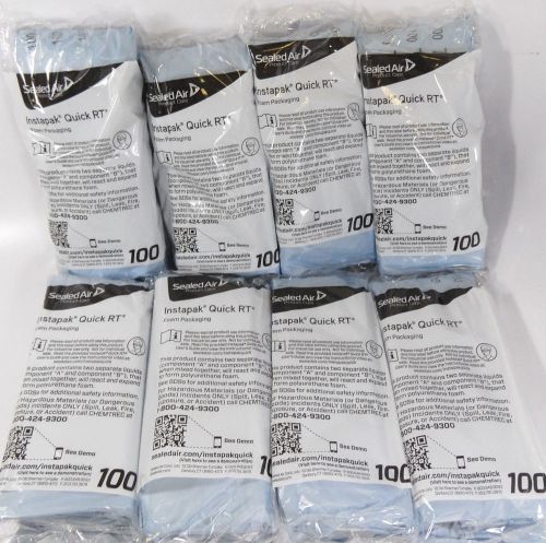 Sealed air instapak quick rt #100 foam packaging 25&#034; x 27&#034; lot 8 bags instapack for sale