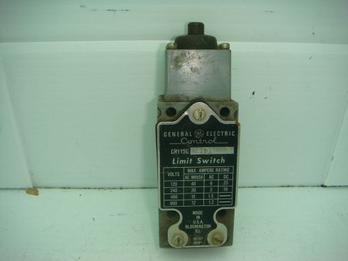 VINTAGE GENERAL ELECTRIC (GE) CONTROL LIMIT SWITCH CR115G 113 MADE IN USA