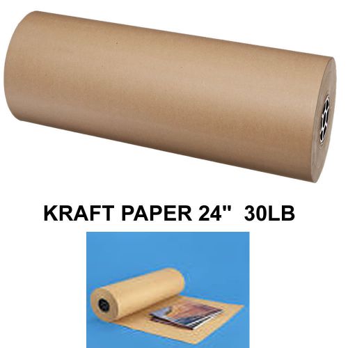 24&#034; 30 lbs  brown kraft paper roll shipping wrapping cushioning void fill 1700sf for sale