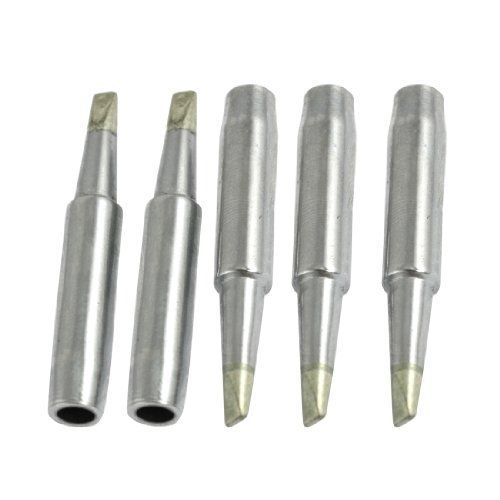 Amico 5 Pcs Replacing 3mm Chisel Width Soldering Iron Tip 900M-T-3.2D
