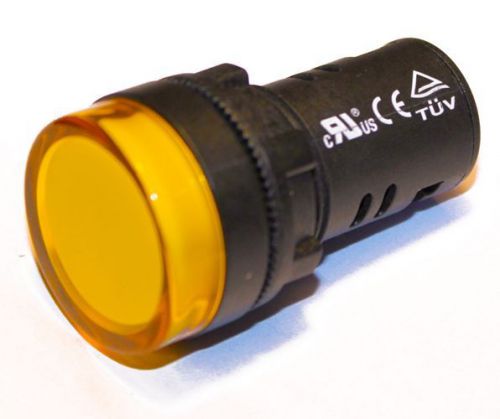 PL2224A - LED Pilot Light Panel Indicator 22mm 24V, DC, Amber