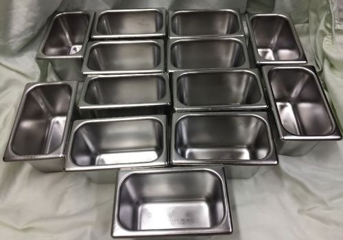 13 Bloomfield Industries ST-194 18-8 Stainless Steel Serving Pan Lot Of 13!