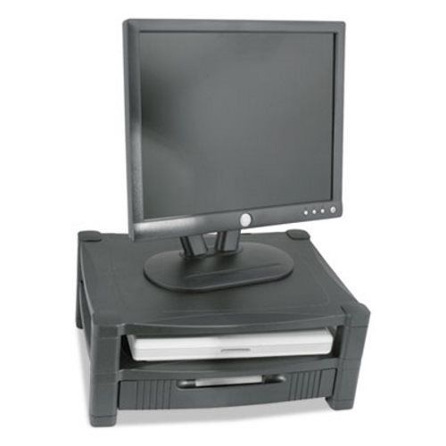 Two Level Stand, Removable Drawer, 17 x 13 1/4 x 3 to 6 1/2, Black (KTKMS480)