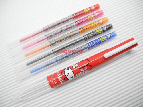 Uni-Ball Style Fit Rollerball Pen, My Melody Red Body + 5 Hello Kitty Refills