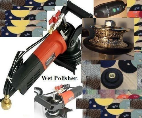 220v wet polisher v13 v50 full bullnose router bit 16 pad buff granite concrete for sale