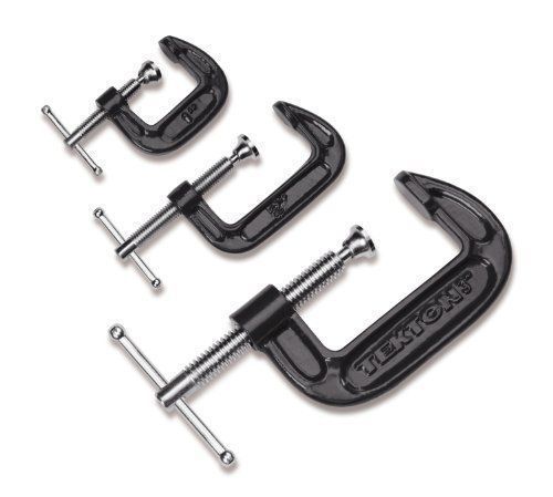 Tekton 91809 heavy-duty c-clamp set, 3-piece , new, free shipping for sale