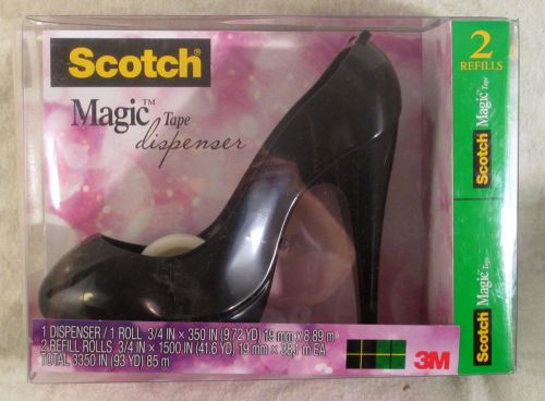 Scotch Black High Heel Shoe Designer Desktop Tape Dispenser