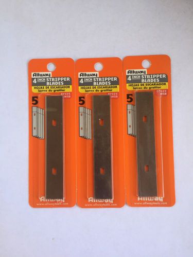 ALLWAY Tools 4&#034; Inch Replacement Universal Stripper  Blades 15 PACK WSB-07025