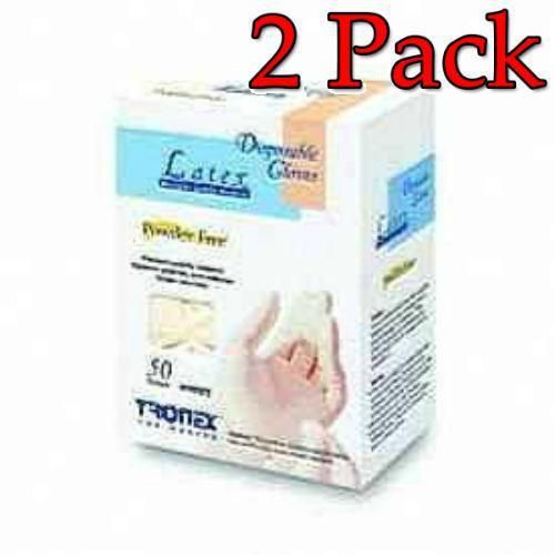 Tronex Latex &amp; Powder Free Gloves, One Size, 50ct, 2 Pack 097604361026A269