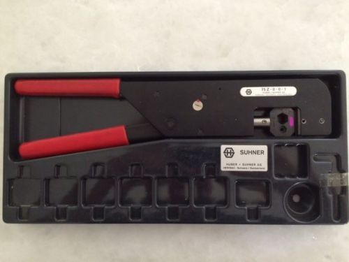 Huber Suhner Cable Crimp Tool 75 Z-0-0-1 with 3D die insert