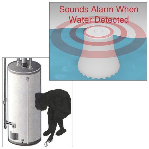 6 flood buzz wireless water leak detector sounds alarm sump pump sensor alert for sale