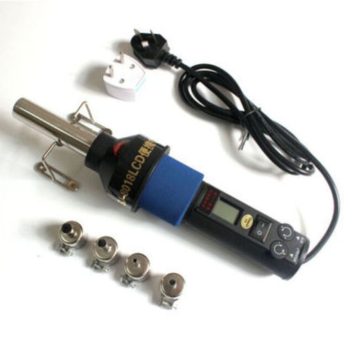 Portable lcd hot air gun soldering station ics smd bga +nozzle 8018lcd 220v 450w for sale