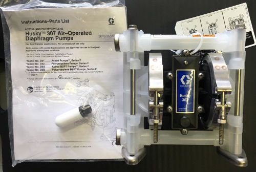New Graco D32 221 Husky 307 Air Operated Diaphragm Pump Polypropylene