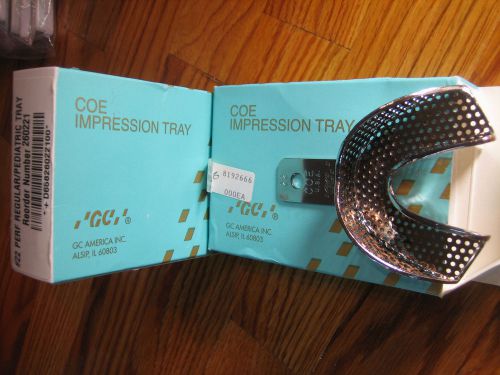 COE, Qty:2, Dental Impression Trays,size 22,lower full dentition, made in USA