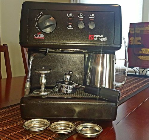 Nuova simonelli oscar espresso machine metallic black for sale