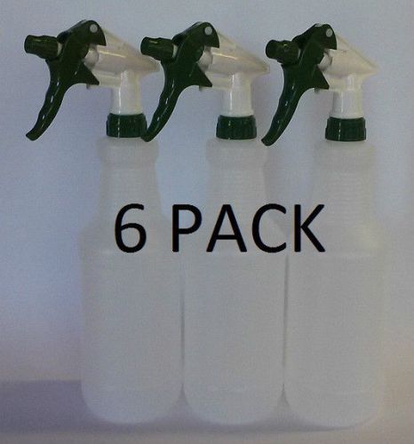 Trigger sprayer bottle green, six pack, 6 pack, spray bottle, heavy duty, 32 oz for sale