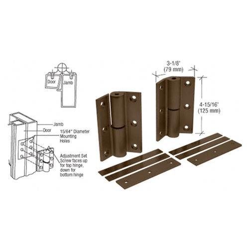 Crl bronze anodized universal storefront door hinge weighing up to 300 lbs for sale
