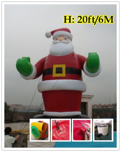 20&#039;ft 6M Inflatable Advertising Promotion Giant Christmas Santa Claus /Air Motor