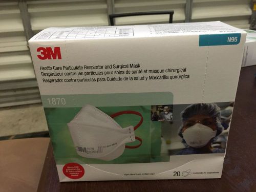 3M N95 PARTICULATE RESPIRATOR &amp; SURGICAL MASK Box of 20