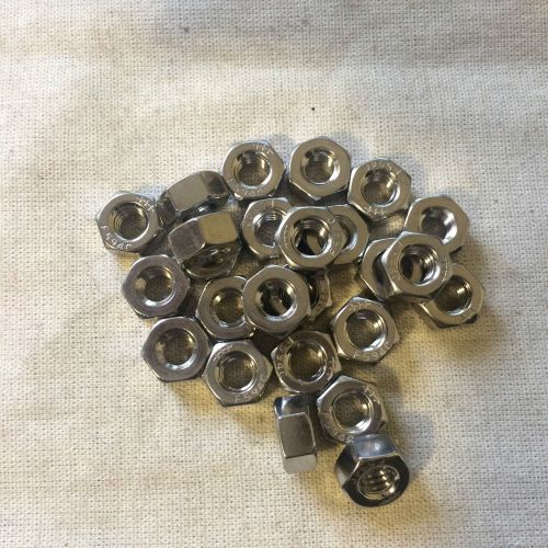 Stainless Steel Finished / Finish Hex Nuts AND Washers 1/4&#034;-20 (18-8) (25)