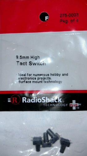 9.5mm High Tact Switch - Rated at 50mA - 12 VDC - Pkg of 4 - 275-0003