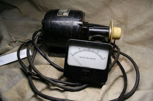 Bodine NSH-54R variable Speed Gear DC motor 115V 29RPM Cont. Easy Rev WTach