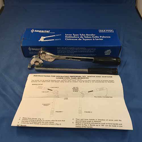 Imperial 364-FHA-04 1/4&#034; Lever Handle Tubing Bender For Tube And Pipe Bending