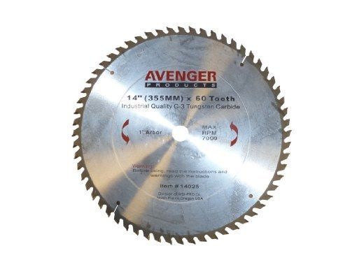 Avenger product avenger av-14025 combination cut saw blade, 14-inch by 60 tooth, for sale