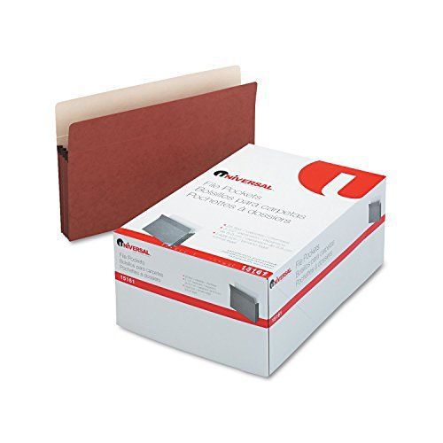 Universal 3 1/2 expansion file pockets, straight tab, legal, redrope/manila, for sale
