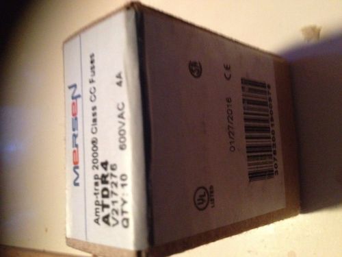 NEW IN BOX (1) CASE OF (10) MERSEN FERRAZ SHAWMUT AMPTRAP  ATDR4 CLASS CC FUSES