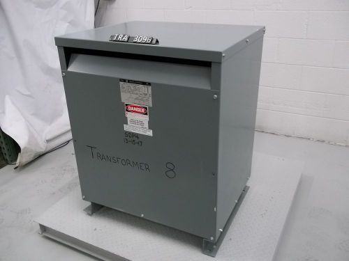 Square d 112.5 kva 3 phase pri 480 volt sec 208y/120 volt transformer (tra3096) for sale