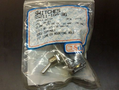 SELECTA Switches SS206A-BG Toggle Switch NEW (LOC1116)