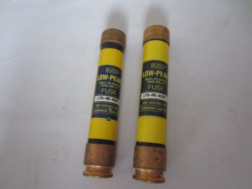 Lot of 2 bussmann buss lps-rk-40sp fuses 40a 40 amps tested for sale