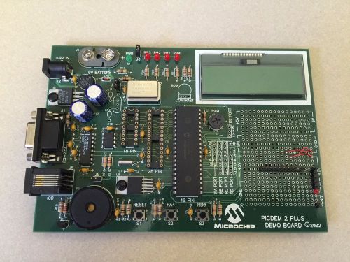 Microchip PICDEM 2 Plus LCD Screen Demonstration Board ASSY 02-01630-R5