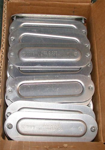 NEW BOX OF 50 RED DOT 1&#034; CONDUIT BODY COVERS  MODEL SCV-3