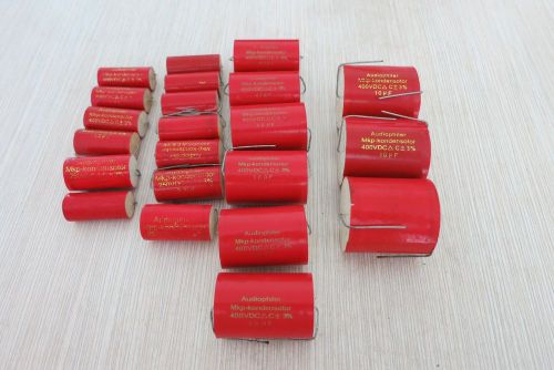 Assorted crossover tube metallized mkp polyester film capacitors lot 1 to 10 uf for sale