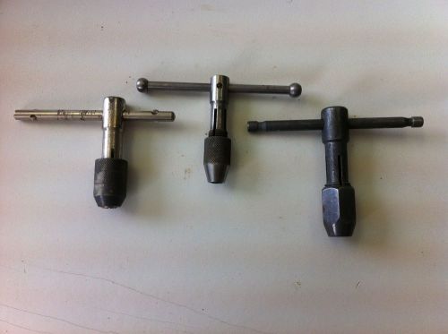machinist tools Lot of 3 tap handles, 1 is Miller Falls Made in USA