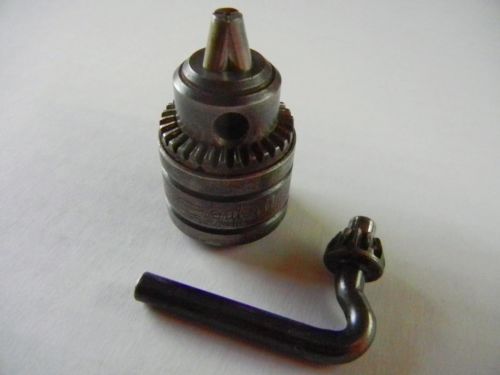 Vintage supreme 1/4&#034; drill chuck capacity 3/8&#034;-24 thread w/key b1a chicago, il for sale