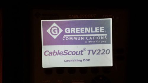 Greenlee TV220 CableScout - TDR Cable Tester for CATV