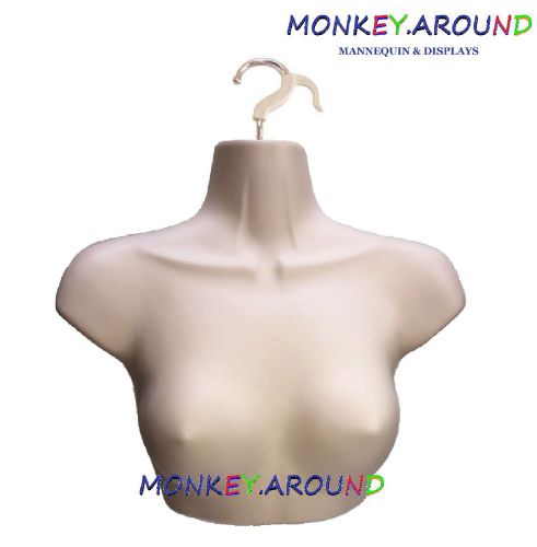 Flesh mannequin female sm upper body shirt displays women clothing hanging form for sale