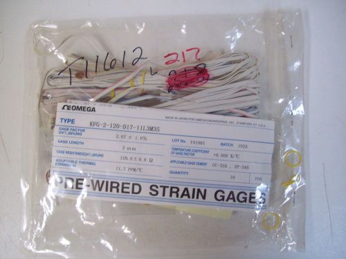 OMEGA KFG-2-120-D17-11L3M3S PRE-WIRED STRAIN GAGES - 10PK - NEW - FREE SHIPPING
