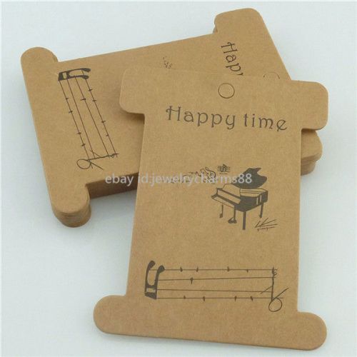 10x Paper Card Packaging For Hair Band Rope Ribbon Thread Bobbin Spool Handmade