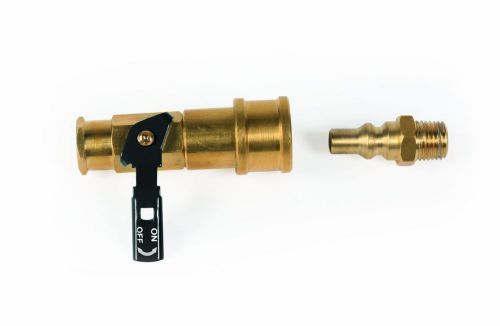 Camco 59853 propane quick connect kit - valve &amp; full flow plug for sale
