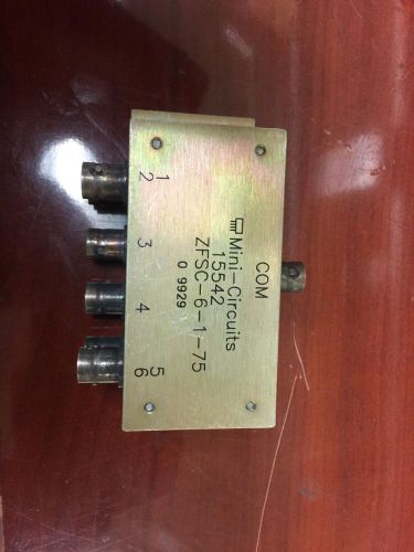 Mini-Circuits 15542 ZFSC-6-1-75 Coaxial Power Splitter/Combiner