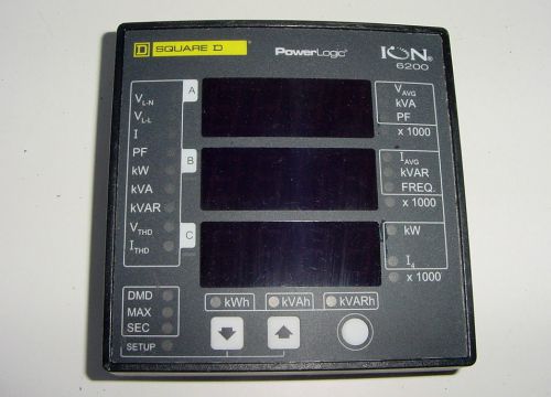 Square d powerlogic ion 6200 front digital panel for sale