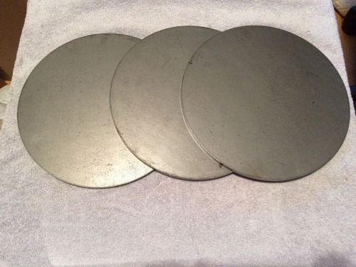 (3)pcs. 5/16 Inch X 8 3/8 Inch Round/Disc Steel Plates A36 Grade