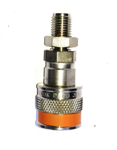 New SWAGELOK  QC4 QUICK-DISCONNECT MALE NPT ORANGE KEY 2 Stainless Steel