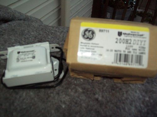 *GE BALLAST 120V 14-20WATTS 89711 200H2DIYI*NEW IN BOX WITH DIRECTIONS*