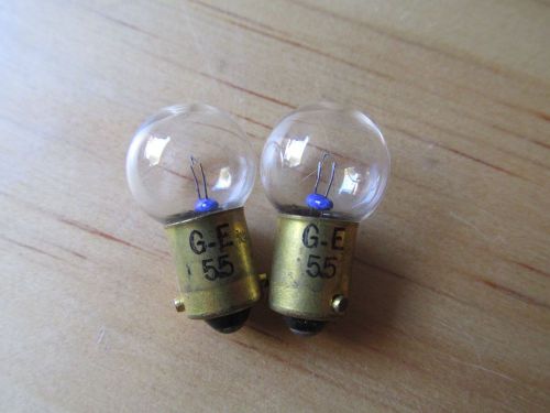 2x NOS GE-55 Indicator Bulb Brass Base - B&amp;K 707 747 Tube Testers