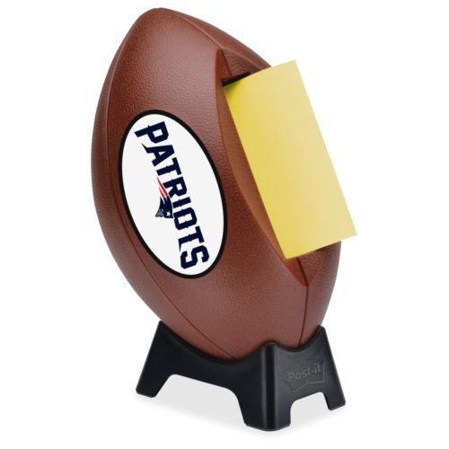 Post-it Popup New England Patriots Football Logo Note Dispenser - 3&#034; X 3&#034; -